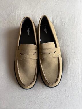 Good Fellow Men’s Tan Suede Penny Loafers